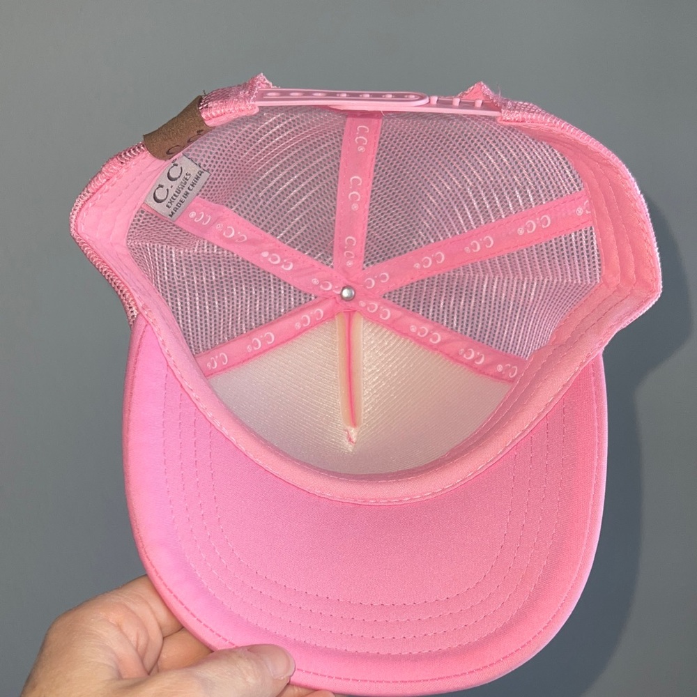 C.C Pink 'Cool Mom' Trucker Hat - Picture 9 of 10